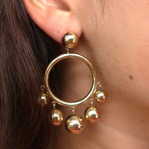 fancy j crew gold hoops